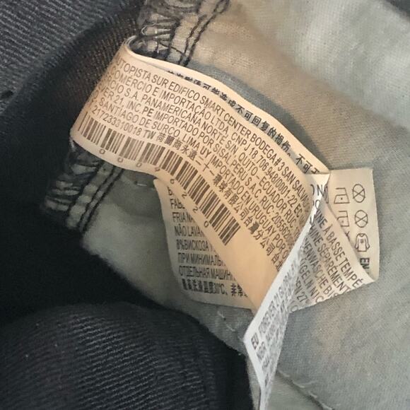 Forever 21 Black Denim Jeggings Skinny Jeans Size 26 - Picture 10 of 10